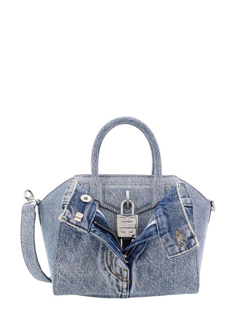 givenchy mini antigona pony brown|Givenchy mini antigona lock denim tote bag.